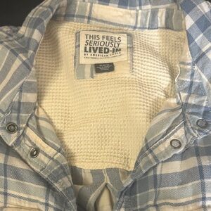 American Eagle Blue Flannel